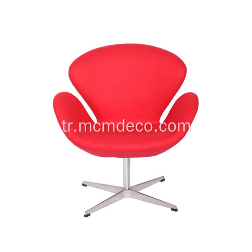 Arne Jacobsen Kaşmir Yün Kuğu Lounge Sandalye Çoğaltma